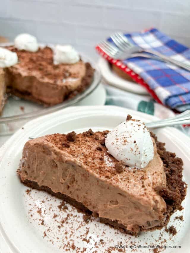 Chocolate Cheesecake Pudding Pie Walking On Sunshine