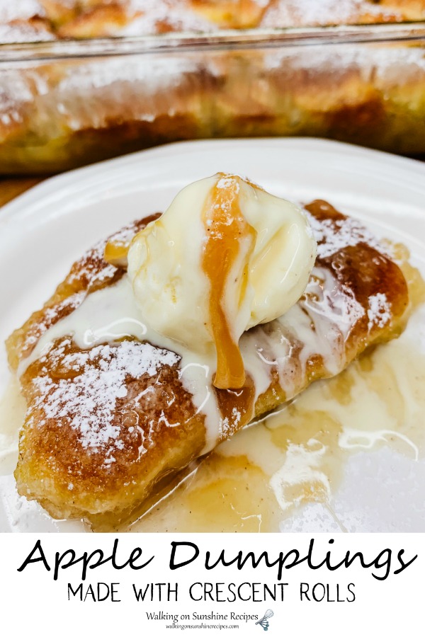 Apple Dumplings made with Crescent Rolls and Mountain Dew from WOS