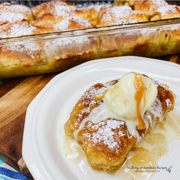 Apple Dumplings made with Crescent Rolls from WOS