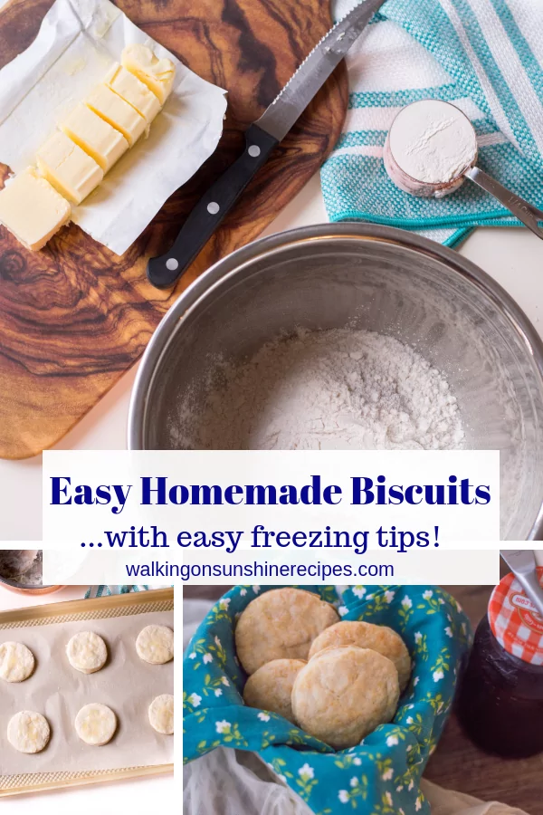 Easy Homemade Biscuits are made from scratch and can be on your table in under 20 minutes! Best served warm from the oven with butter or jam.