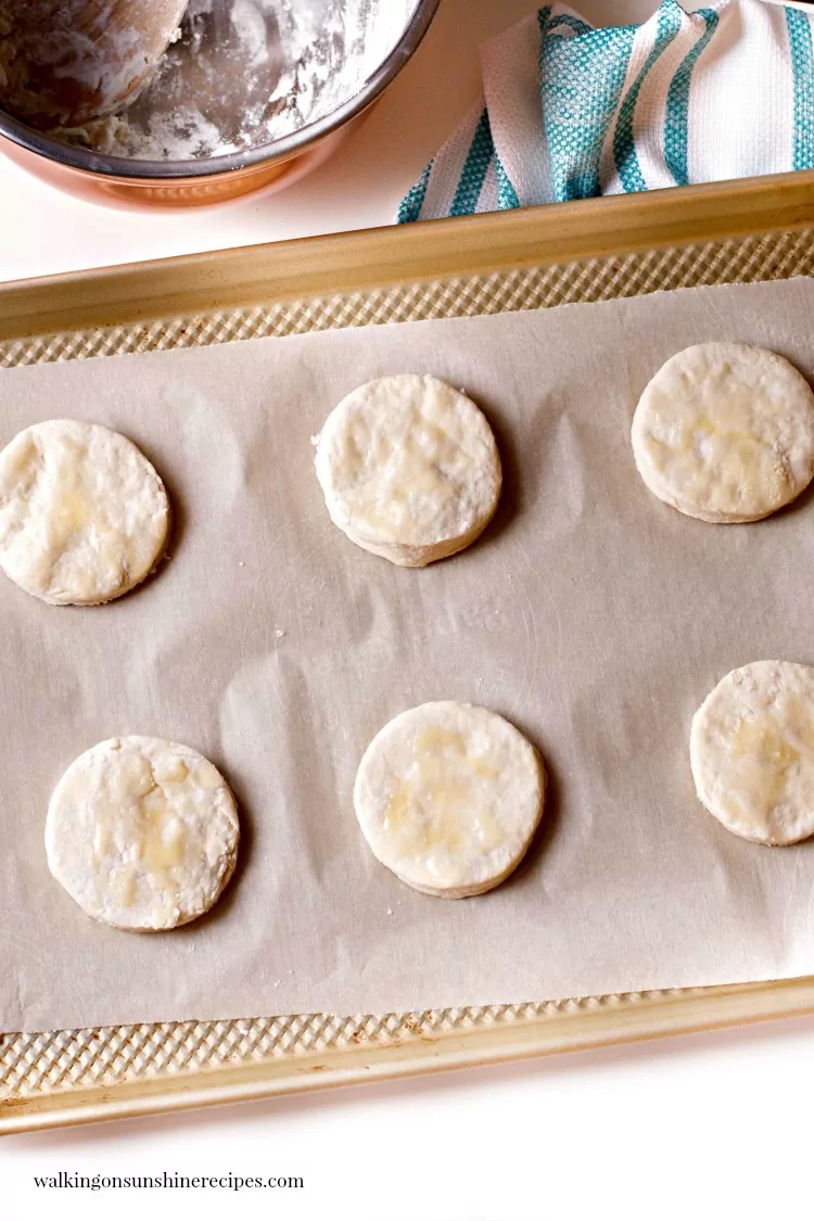 Place the Homemade Biscuits on a Baking Sheet