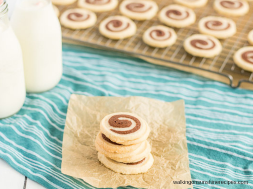 Vanilla Chocolate Swirl Cookies - Walking On Sunshine Recipes