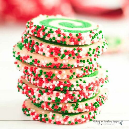 Easy Slice and Bake Christmas Cookies - Walking on Sunshine