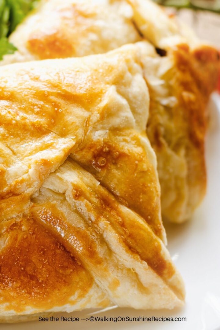 Chicken Puff Pastry Pockets - Walking On Sunshine Recipes