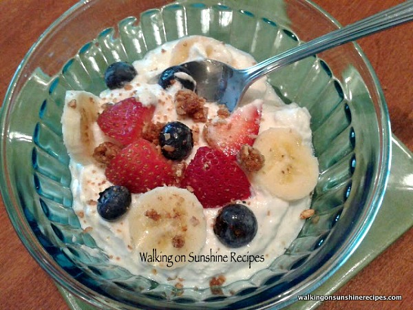 Easy and delicious Homemade Greek Yogurt made in the crock pot from Walking on Sunshine Recipes.