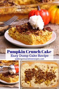 Pumpkin Crunch Cake with VIDEO - Walking On Sunshine Recipes