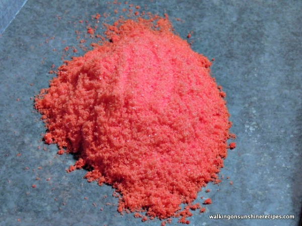 Homemade Red Colored Sugar