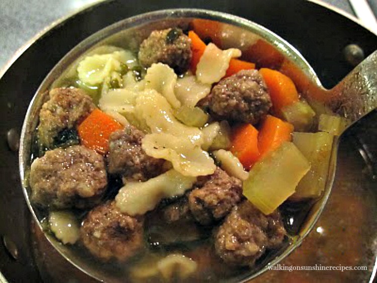Italian Wedding Soup FEATURED photo from Walking on Sunshine Recipes