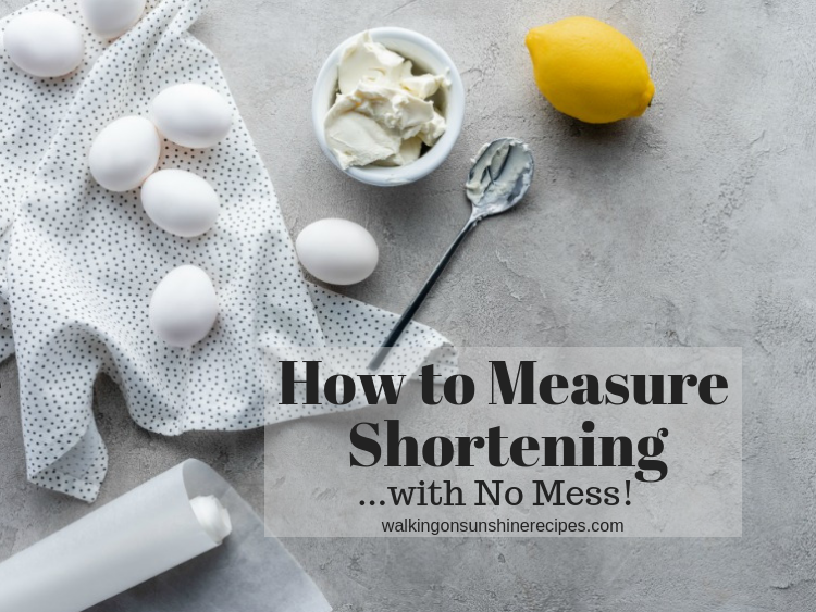 Measuring Shortening and Peanut Butter - The Happy Housewife