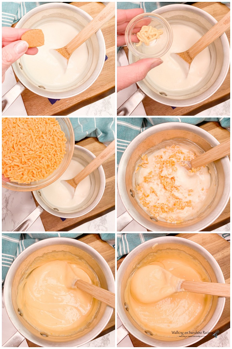 How to make the cheese sauce for Homemade Mac and Cheese