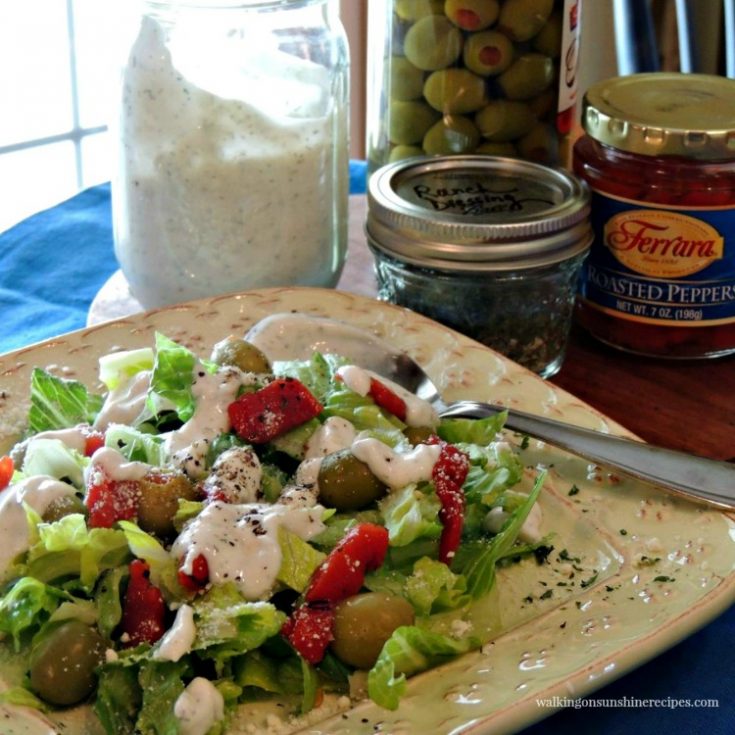 Easy Homemade Ranch Salad Dressing Walking On Sunshine Recipes