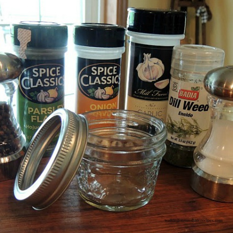 Ingredients for Homemade Ranch Salad Dressing