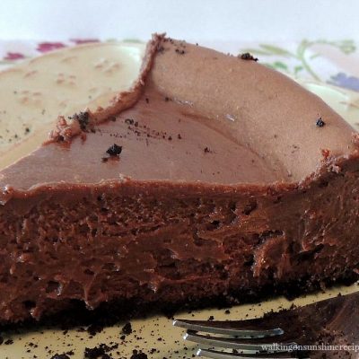 Chocolate Cheesecake FEATURED photo from Walking on Sunshine Recipes