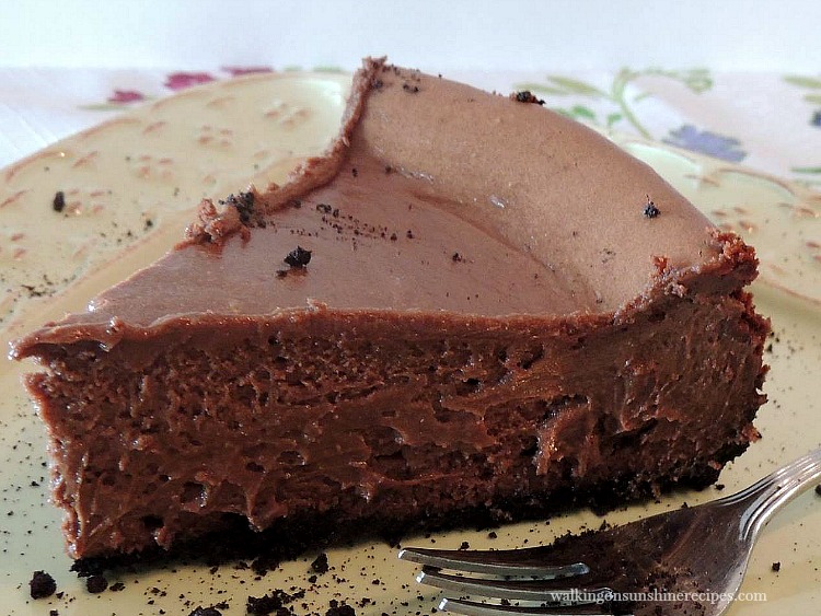 Chocolate Cheesecake FEATURED photo from Walking on Sunshine Recipes