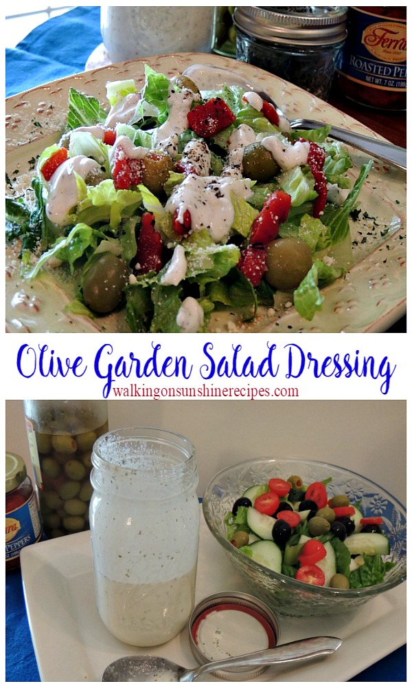 Copycat Olive Garden Salad Dressing Walking On Sunshine Recipes