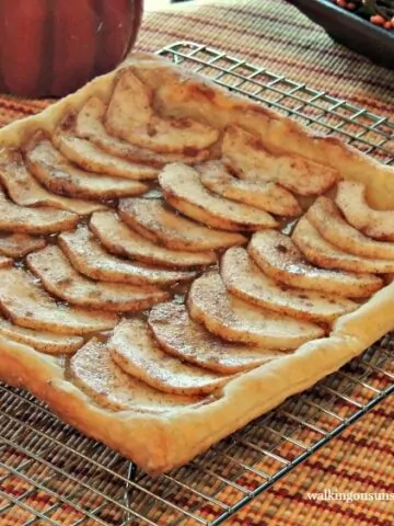 Apple Tart 4 on Baking Tray from Walking on Sunshine Recipes