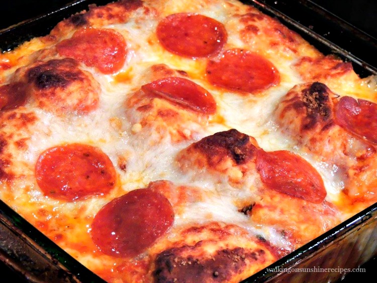 Bubble Pizza Casserole With Pillsbury Grands Biscuits