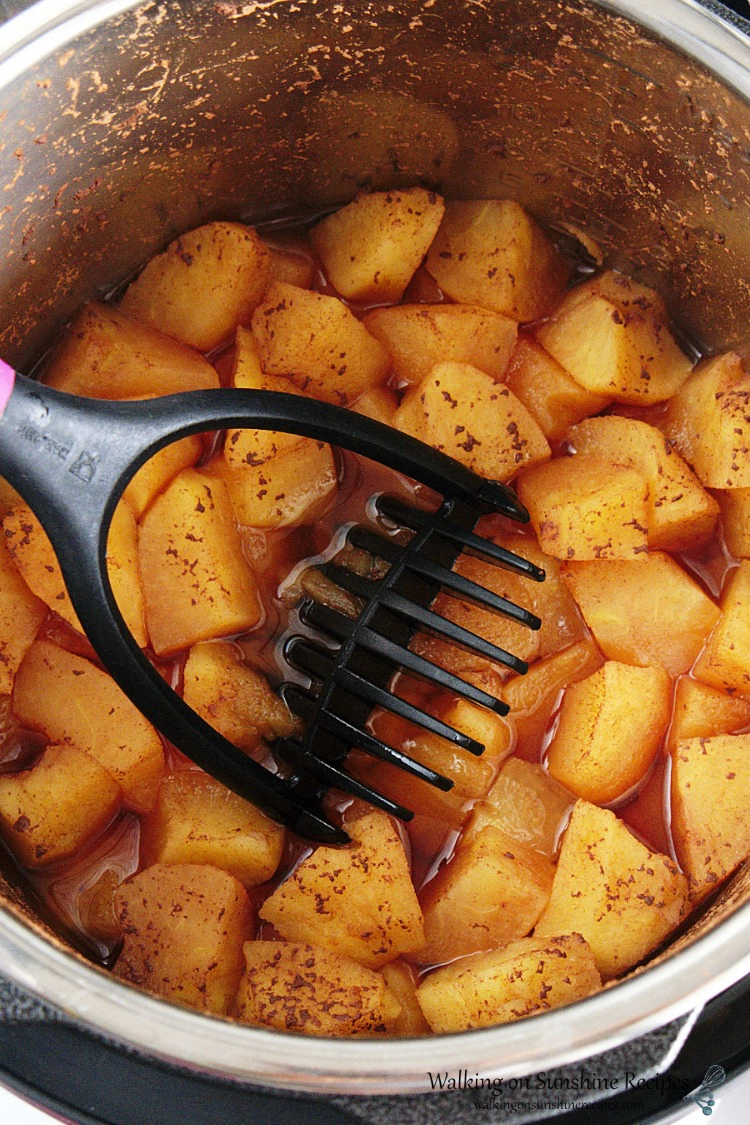 Apples cooked in Instant Pot