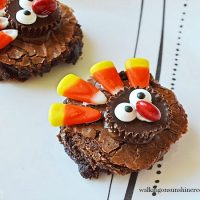 Easy Thanksgiving Turkey Brownies