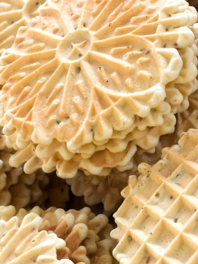 Italian Pizzelle Cookies Story - Walking On Sunshine Recipes