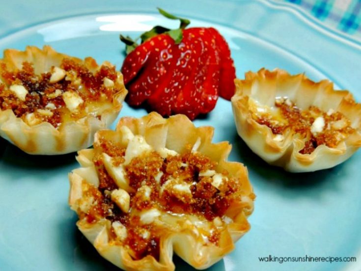 Brie Filled Phyllo Cups