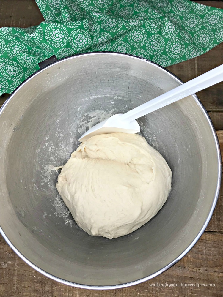 Homemade Pretzel Bites Dough ready to rise from Walking on Sunshine Recipes