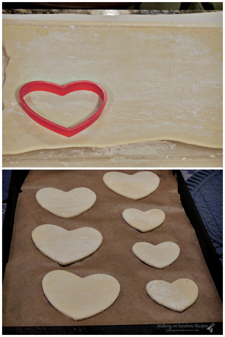 Puff Pastry Heart Shaped cookie cutter