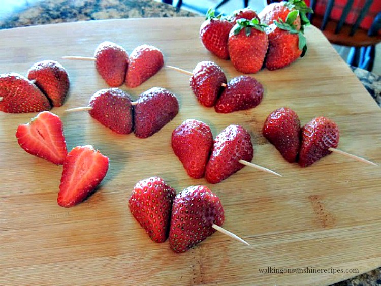 how to make heart shaped strawberries