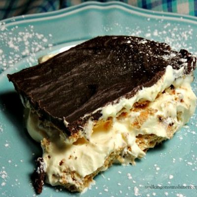 Chocolate Eclair Pudding Cake from Walking on Sunshine Recipes