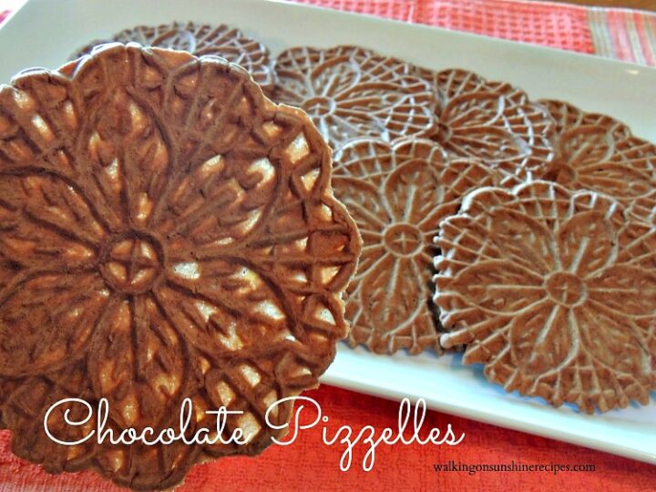 Chocolate Pizzelles Cookies an Italian Family Tradition Walking on