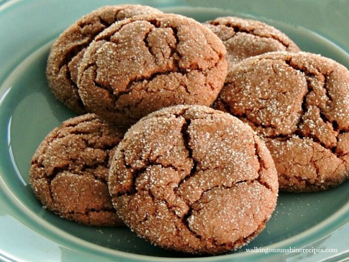 Chocolate Sugar Crinkle Cookies from a Cake Mix