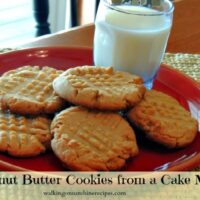 Peanut Butter Cake Mix Cookies