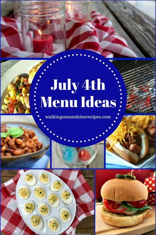 July 4th Menu Ideas and Recipes for Independence Day