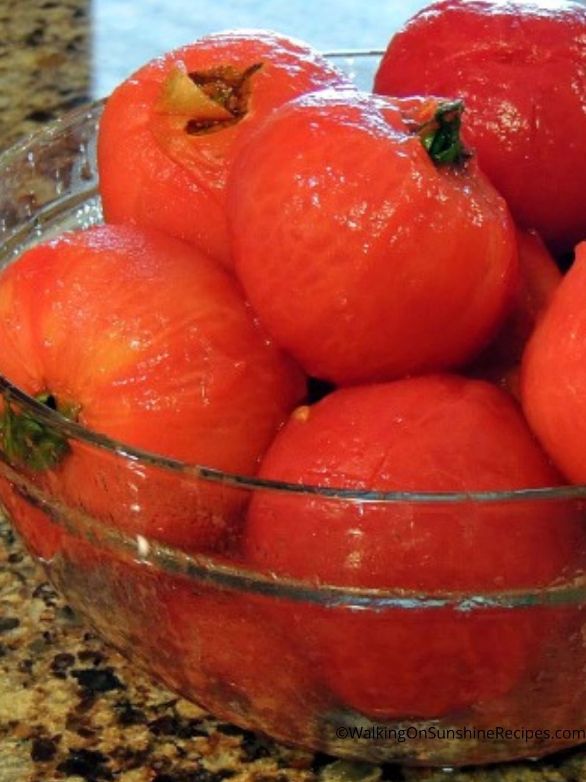 Bowl of Peeled Tomatoes
