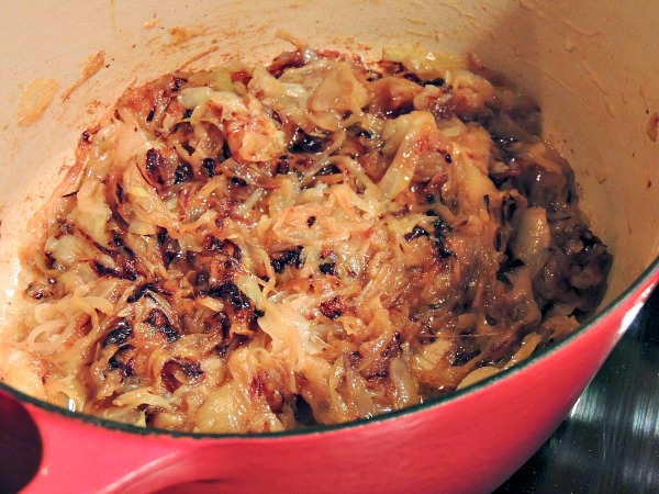EASY French Onion Soup from Walking on Sunshine Browned Onions for French Onion Soup from Walking on Sunshine