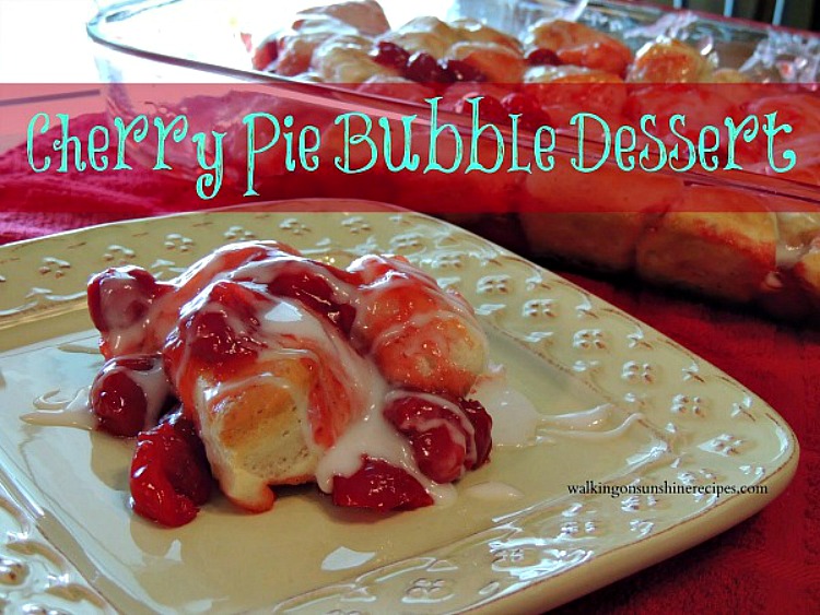 Easy Cherry Pie Bubble Up Dessert With Cherry Pie Filling