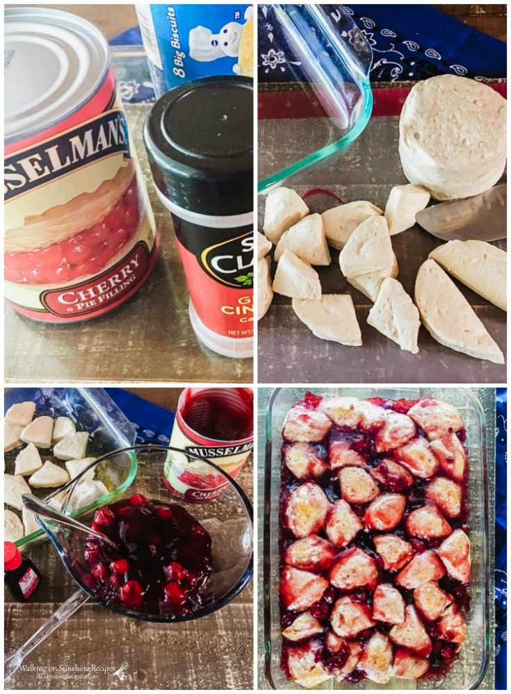 Easy Cherry Pie Bubble Up Dessert with Cherry Pie Filling