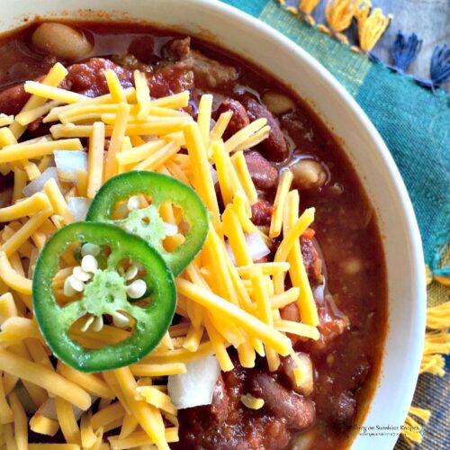 Crock Pot Chili - Easy and Delicious! - Walking On Sunshine Recipes