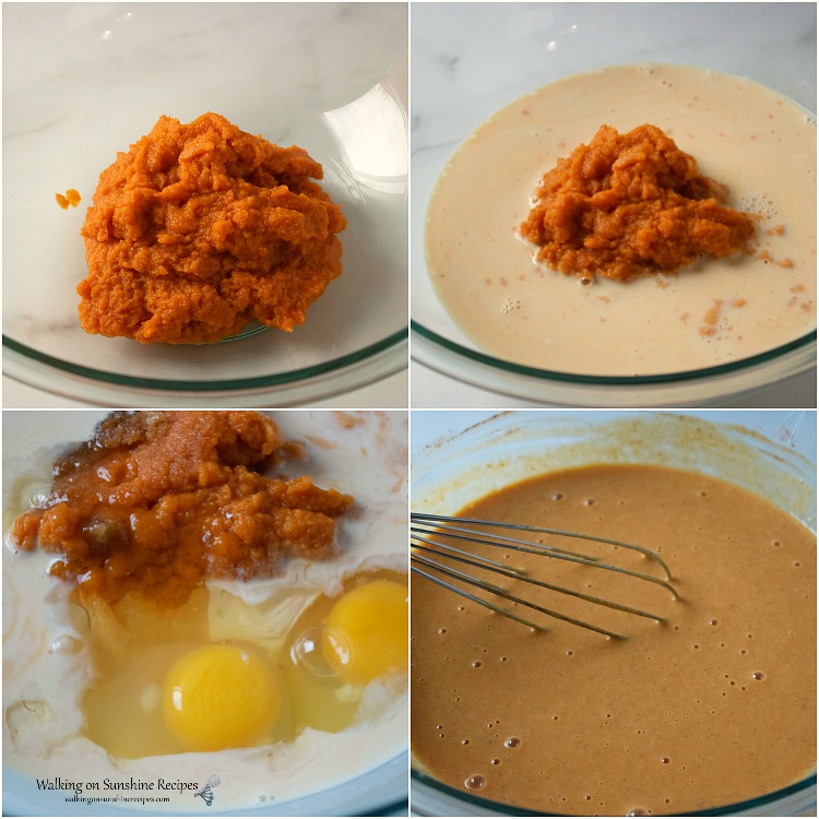 Pumpkin Pie Treats are adorable little mini pumpkin pies that make the perfect dessert for Thanksgiving or any fall gathering from Walking on Sunshine Recipes Ingredients for Mini Pumpkin Pies from Walking on Sunshine Recipes