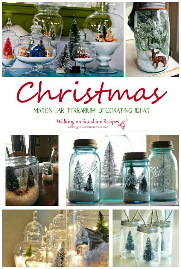 Christmas Mason jar Terrarium Decorating Ideas WOS