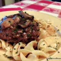 Hamburgers with Homemade Mushroom Gravy