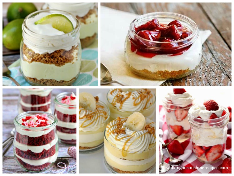 Mason Jar Recipes and Desserts from Walking on Sunshine Recipes