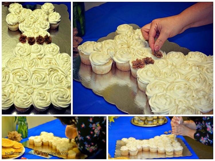 How to make a wedding dress using cupcakes. 