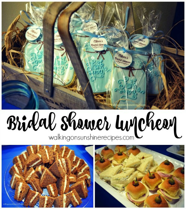 Bridal Shower Luncheon Menu