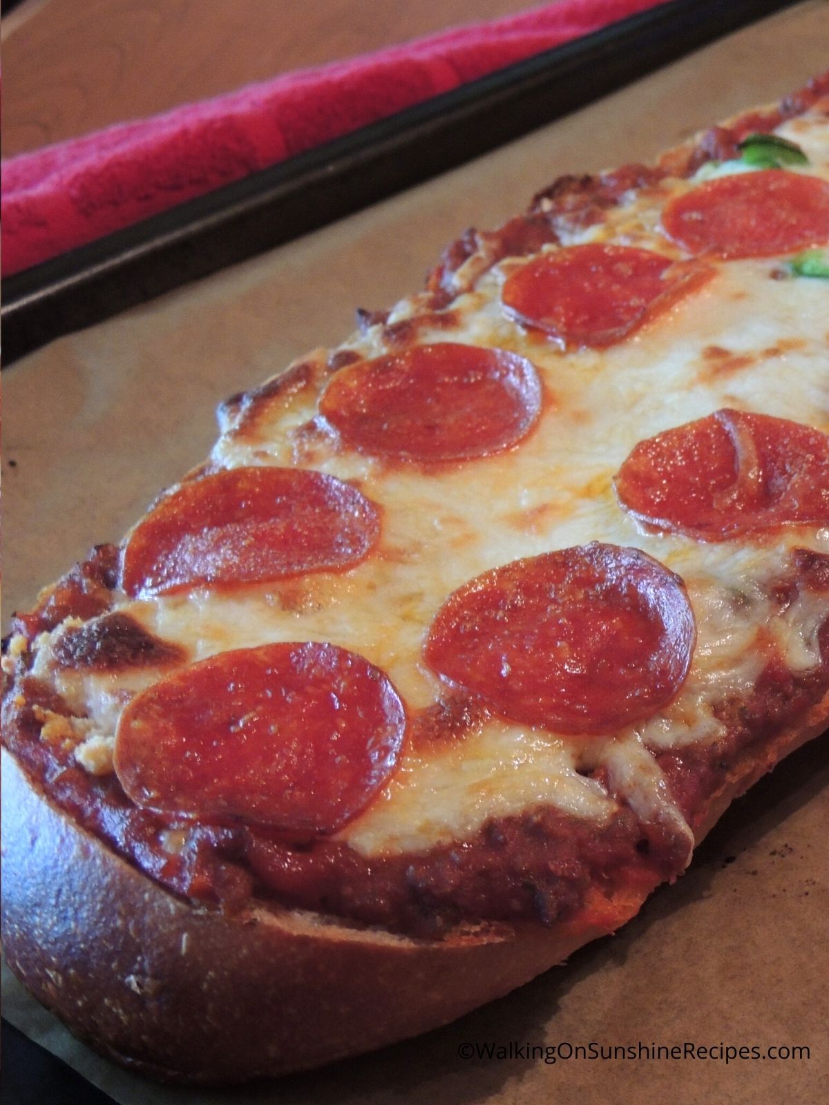 French Bread Pizza.
