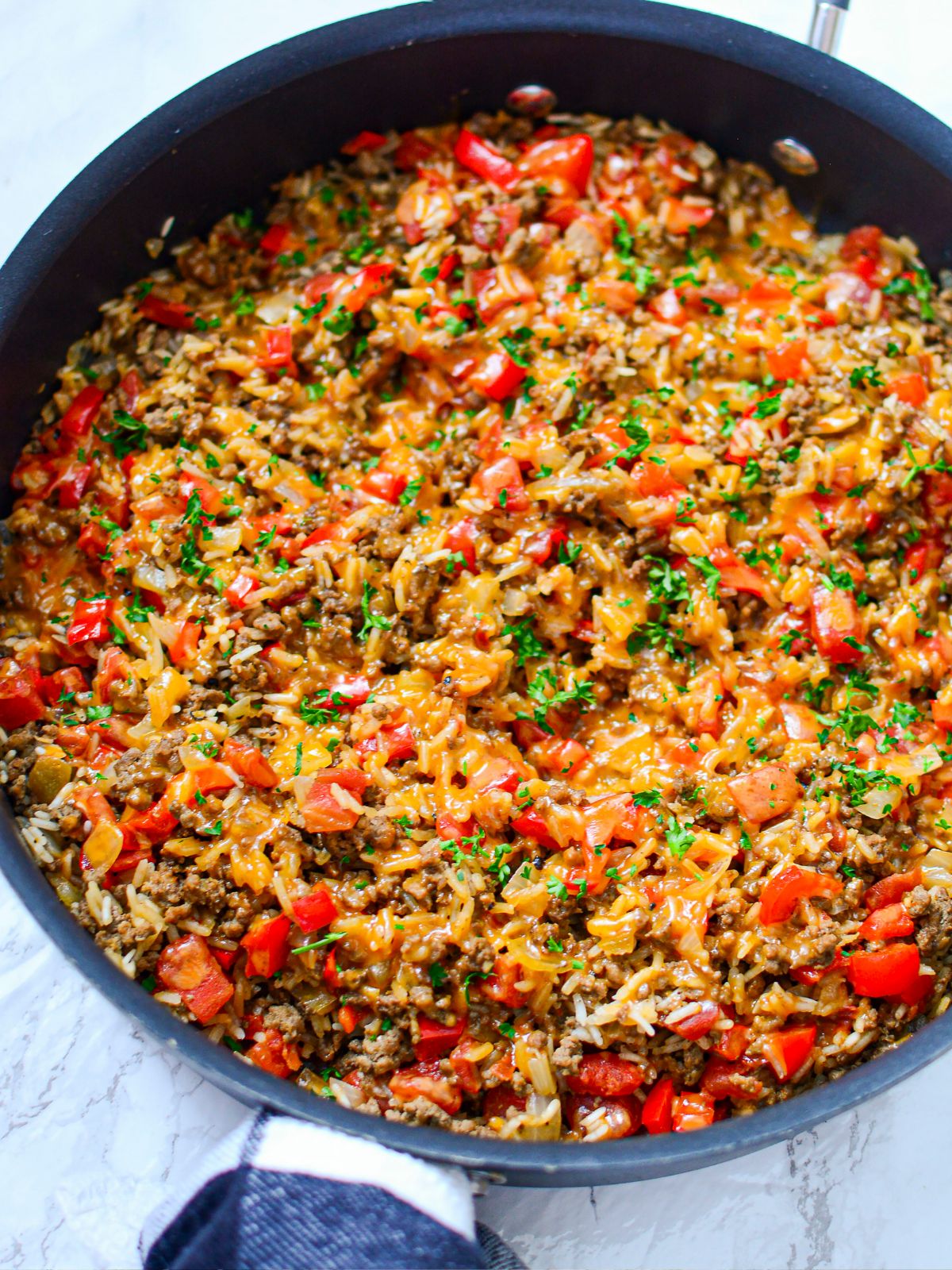 South of the Border Casserole in a large skillet