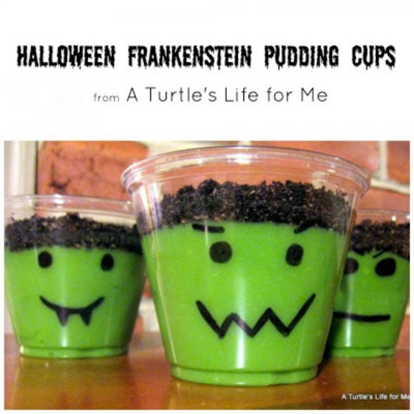 Halloween Pudding Cups from A Turtle's Life for Me