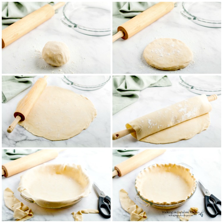 Making homemade pie crust from scratch