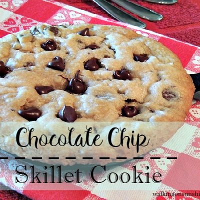 Chocolate Chip Skillet Cookie in a Cast Iron Pan | Dessert Recipe