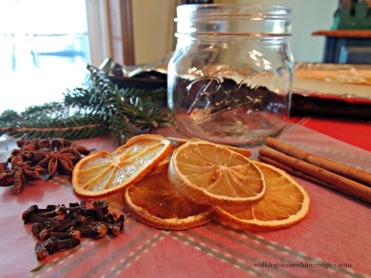 Ingredients for simmering potpourri.